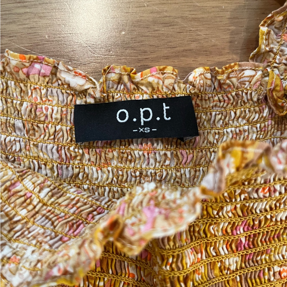 Opt smocked floral midi dress